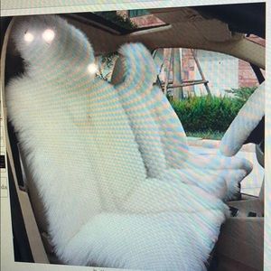 1 piece wool winter warm sheepskin car seat cover